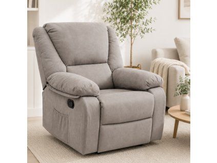 Fernsehsessel VELORA mit Relaxfunktion – Grau