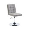 Židle TOLEDO VELUR na stříbrném talíři - světle šedá