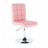 Židle TOLEDO na stříbrném talíři - světle růžová