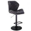 Barová židle MILANO MAX na černém talíři - černá