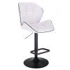 Barová židle MILANO MAX na černém talíři - bílá