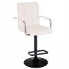 Barová židle VERONA na černém talíři - bílá