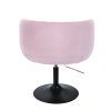 Židle MONTANA VELUR na černém talíři - levandule