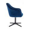 Křeslo ANDORA VELUR  na černém kříži - modré