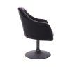 Křeslo ANDORA na černém talíři - černé