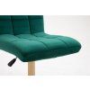 Židle TOLEDO VELUR na černém kříži - zelená