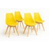 Jídelní židle  Bali - žlutá - SET 4 ks