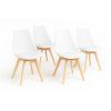 Jídelní židle  Bali - bílá - SET 4 ks