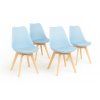 Jídelní židle  Bali - modrá - SET 4 ks