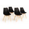 Jídelní židle  Bali - černá - SET 4 ks