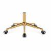 Zlatá podstava s kolečky pro židle a křesla - set