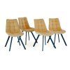 Židle ORLEN VELUR - béžová - set 4ks