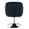 Židle AVOLA VELUR na stříbrném talíři - černá