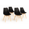Jídelní židle  Bali - černá - SET 4 ks