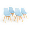 Jídelní židle  Bali - modrá - SET 4 ks