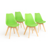 Jídelní židle  Bali - zelená - SET 4 ks