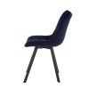 Židle ORLEN VELUR - tmavě modrá