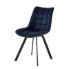 Židle ORLEN VELUR - tmavě modrá