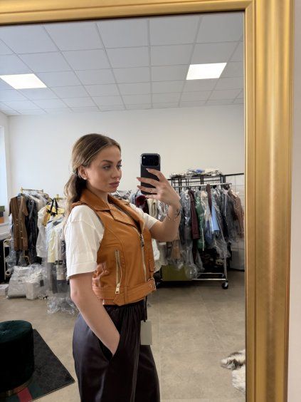 Kožená vesta - Flo&Clo