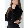 Čierne šaty rolakove - Elisabetta Franchi