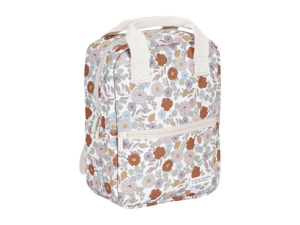 Luxury Kids LITTLE DUTCH DETSKÝ BATOH VINTAGE KVETY