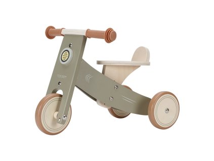 Luxury Kids LITTLE DUTCH ODRÁŽADLO TROJKOLKA DREVENÁ OLIVE