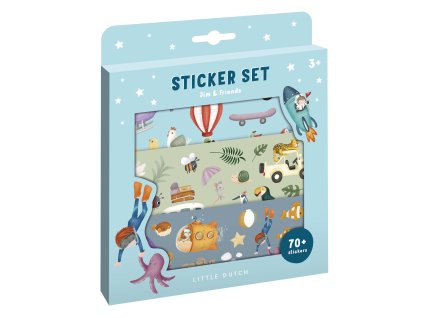 Luxury Kids LITTLE DUTCH SADA SO SAMOLEPKAMI JIM & FRIENDS