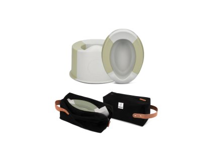 Luxury Kids set skladaci nocnik a obal buubla forest green