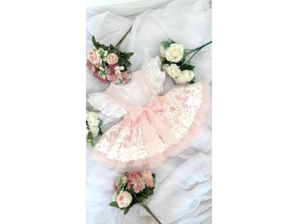Luxury Kids Bellarco Melody Peach tylova sukna na traky pre dievcata 2