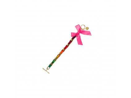 bracelet with rainbow bow