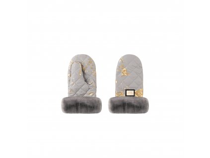 Luxury Kids Bjallra Of Sweden rukavice na kocik muff gloves grey golden