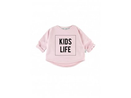 Luxury Kids I Love Milk bluza dziecieca kids life mikina kids life pink ruzova