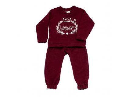 Lattante tepláková súprava bordová tracksuit set burgundy