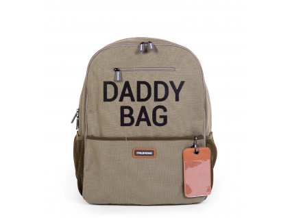 Luxury Kids Prebaľovací ruksak Childhome Daddy Bag Canvas Khaki