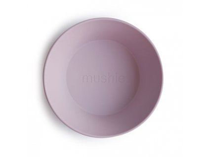 Luxury kids mushie okruhla miska 2ks soft lilac 1