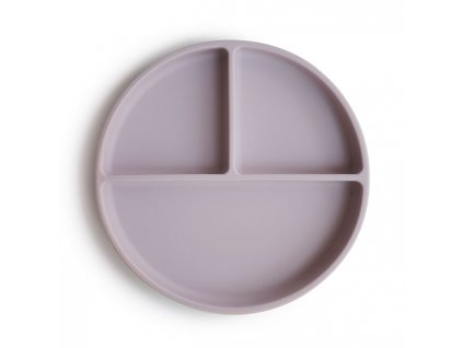 Luxury kids mushie silikonovy tanier s prisavkou soft lilac