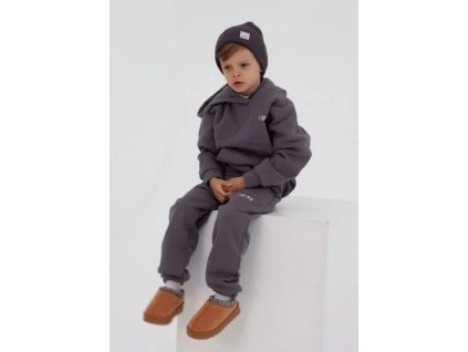Luxury Kids I Love Milk detska mikina dark stone