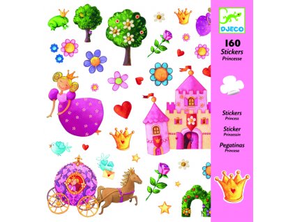 Luxury Kids Samolepky Djeco Princezničky (160 ks)
