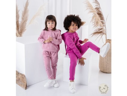Luxury Kids Missimi dievčenská súprava zajko Dusty Pink a Magenta