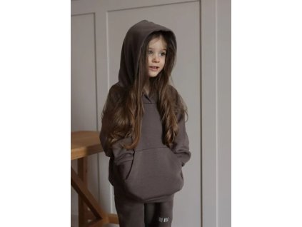Luxury Kids I Love Milk detska mikina savannah tan