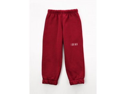 Luxury Kids I Love Milk detske teplaky pure spodnie dzieciece cherry red