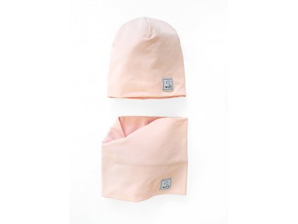 Luxury Kids I Love Milk detska ciapka a nakrcnik powder pink