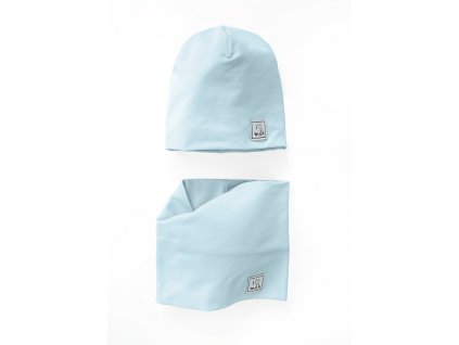 Luxury Kids I Love Milk detska ciapka a nakrcnik baby blue