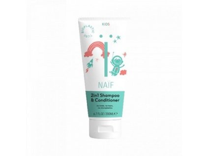 Luxury Kids Naif Detský šampón a kondicionér 2v1 pre ľahké rozčesávanie prírodný