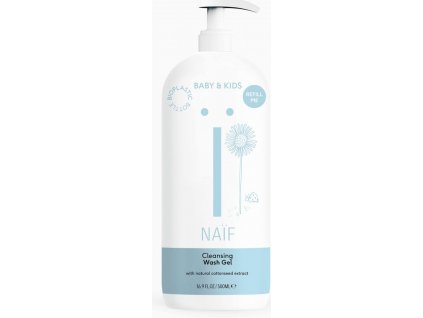 Luxury Kids Naif cistiaci a umyvaci gel pre babatka a deti s pumpickou 500ml