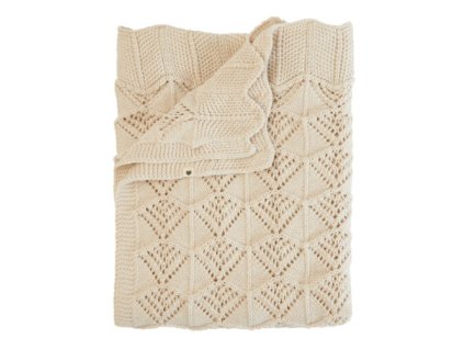 Luxury Kids Bibs pletena vlnkovana deka z BIO bavlny Ivory 9406216 5713795242160 500x500