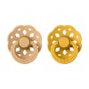 LUXURY KIDS BIBS Boheme cumliky z prirodneho kaucuku 2ks DesertSand HoneyBee