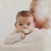 LUXURY KIDS BIBS Infinity cumliky zo silikonu Ivory3 square