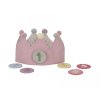 Luxury Kids LITTLE DUTCH NARODENINOVÁ KORUNKA S ČÍSLAMI PINK