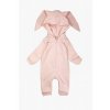 Luxury Kids I Love Milk overal ramper onesie dzieciecy rabbit zajac pink ružová